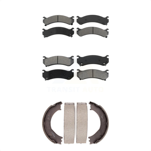 [Avant + Arrière] Kit de plaquette (semi-métallique) de frein pour Chevrolet Silverado 2500 HD GMC Sierra 3500 Hummer H2 Classic 1500 Suburban Yukon XL Avalanche KSN-100715