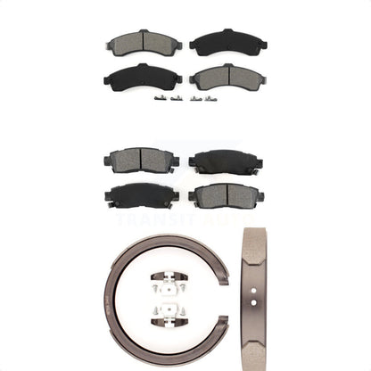 [Avant + Arrière] Kit de plaquette (semi-métallique) de frein pour Chevrolet Trailblazer GMC Envoy EXT XL Buick Rainier Oldsmobile Bravada XUV SSR Isuzu Ascender Saab 9-7x KSN-100716