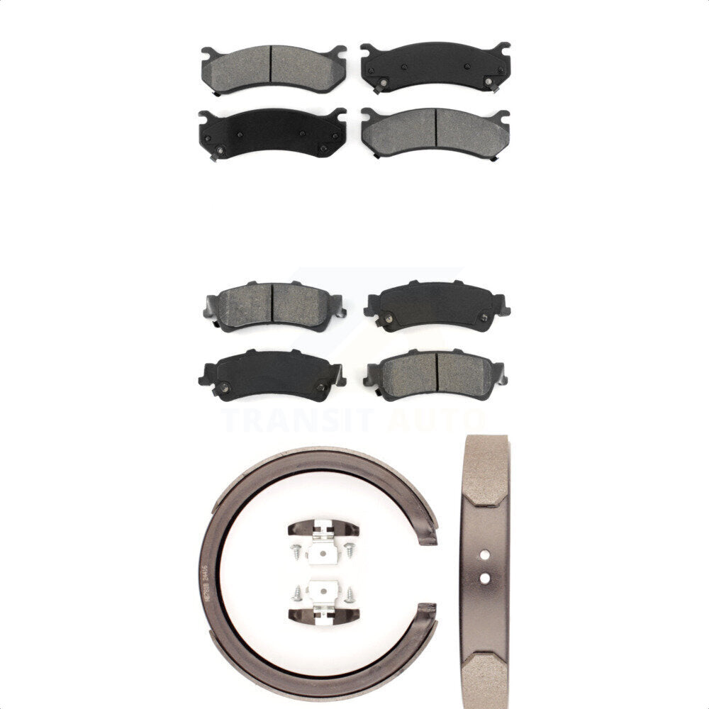 [Avant + Arrière] Kit de plaquette (semi-métallique) de frein pour Chevrolet Silverado 1500 GMC Sierra Classic Suburban Tahoe Astro Yukon XL Safari KSN-100720