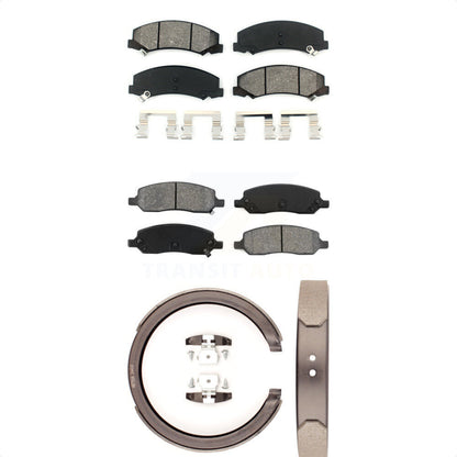 [Avant + Arrière] Kit de plaquette (semi-métallique) de frein pour 2006-2011 Cadillac DTS avec 5 Lug Wheels KSN-100722