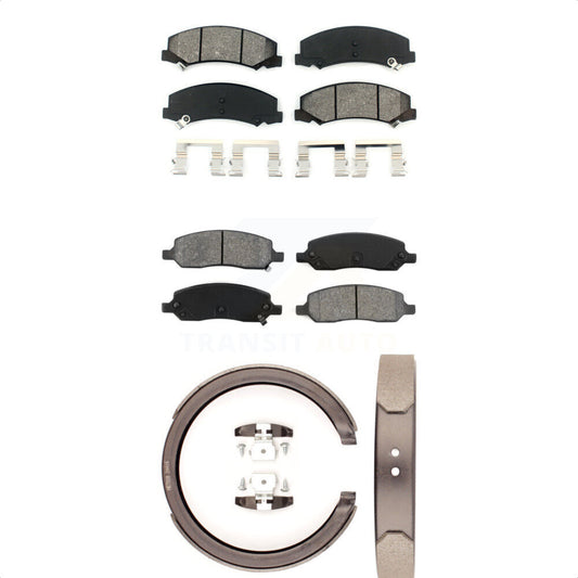 [Avant + Arrière] Kit de plaquette (semi-métallique) de frein pour 2006-2011 Cadillac DTS avec 5 Lug Wheels KSN-100722