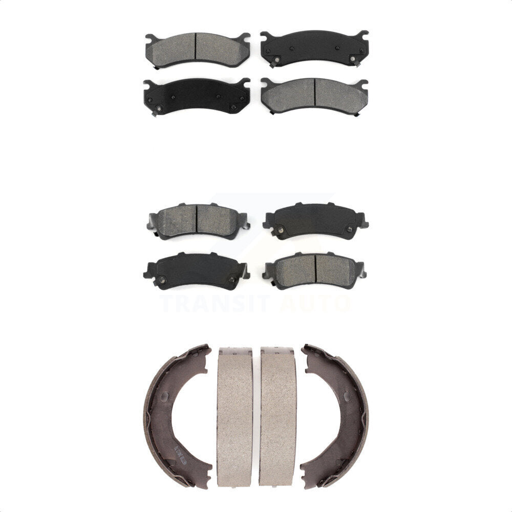 [Avant + Arrière] Kit de plaquette (semi-métallique) de frein pour 2006 Chevrolet Silverado 1500 GMC Sierra avec Single Piston Caliper KSN-100729