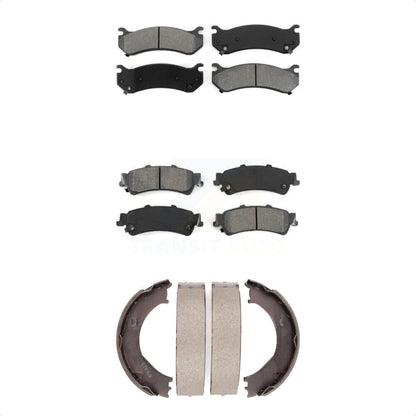 [Avant + Arrière] Kit de plaquette (semi-métallique) de frein pour 2006 Chevrolet Silverado 1500 GMC Sierra avec Single Piston Caliper KSN-100729