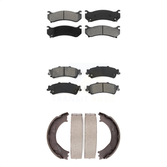 [Avant + Arrière] Kit de plaquette (semi-métallique) de frein pour 2006 Chevrolet Silverado 1500 GMC Sierra avec Single Piston Caliper KSN-100729