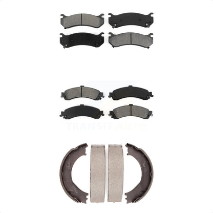 [Avant + Arrière] Kit de plaquette (semi-métallique) de frein pour 2006 Chevrolet Silverado 1500 GMC Sierra avec Dual Piston Caliper KSN-100730