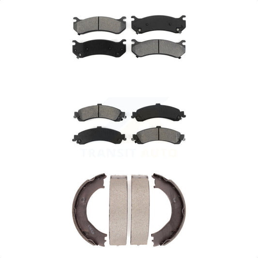 [Avant + Arrière] Kit de plaquette (semi-métallique) de frein pour 2006 Chevrolet Silverado 1500 GMC Sierra avec Dual Piston Caliper KSN-100730