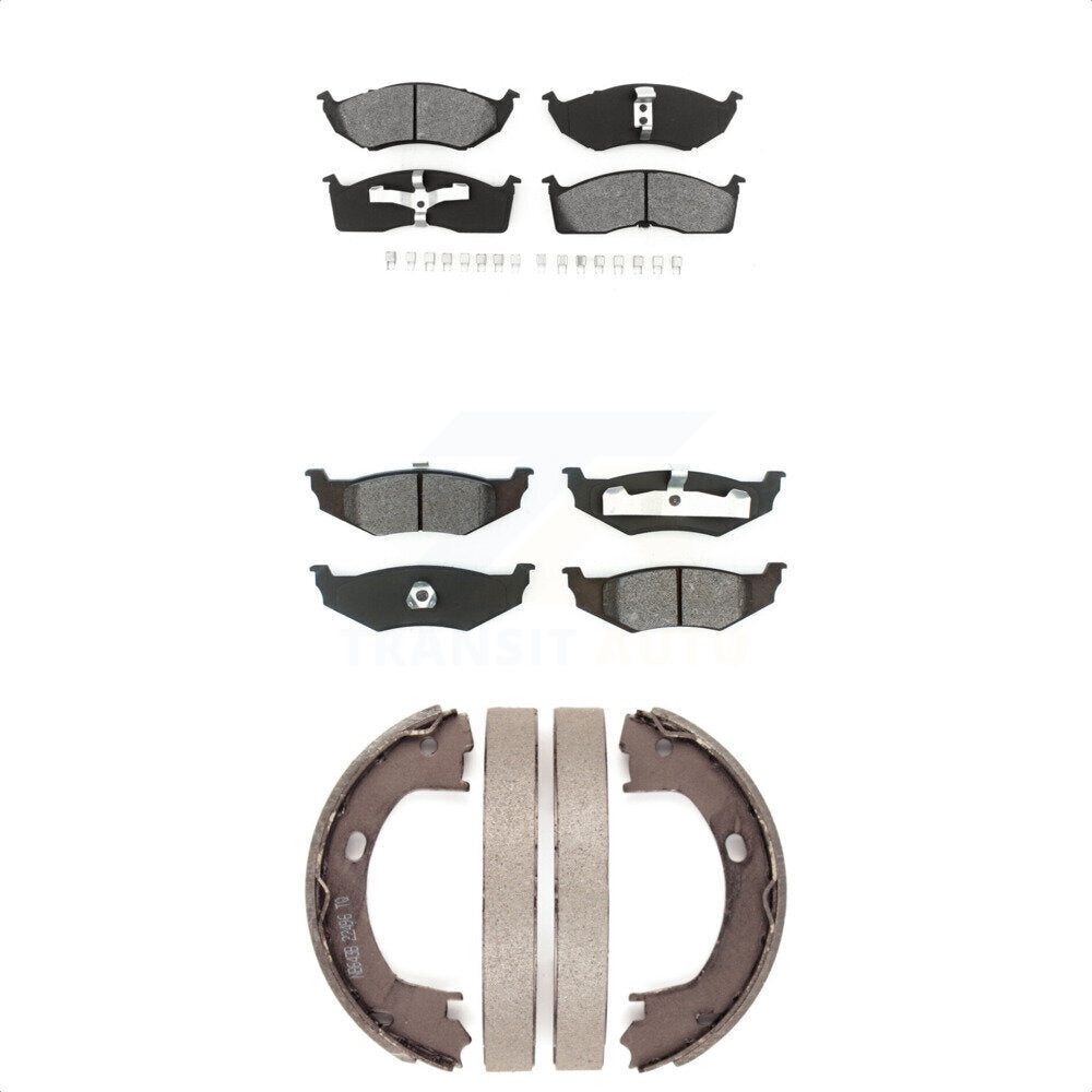 [Avant + Arrière] Kit de plaquette (semi-métallique) de frein pour Chrysler Dodge Intrepid 300M Concorde LHS Neon Plymouth Eagle Vision New Yorker KSN-100732