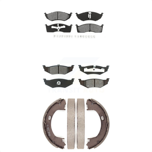 [Avant + Arrière] Kit de plaquette (semi-métallique) de frein pour Chrysler Dodge Intrepid 300M Concorde LHS Neon Plymouth Eagle Vision New Yorker KSN-100732