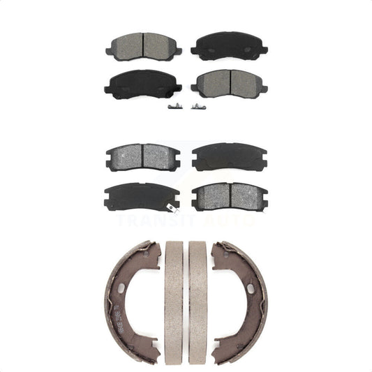 [Avant + Arrière] Kit de plaquette (semi-métallique) de frein pour 2001-2005 Dodge Stratus Coupe avec Disc rear brakes KSN-100735