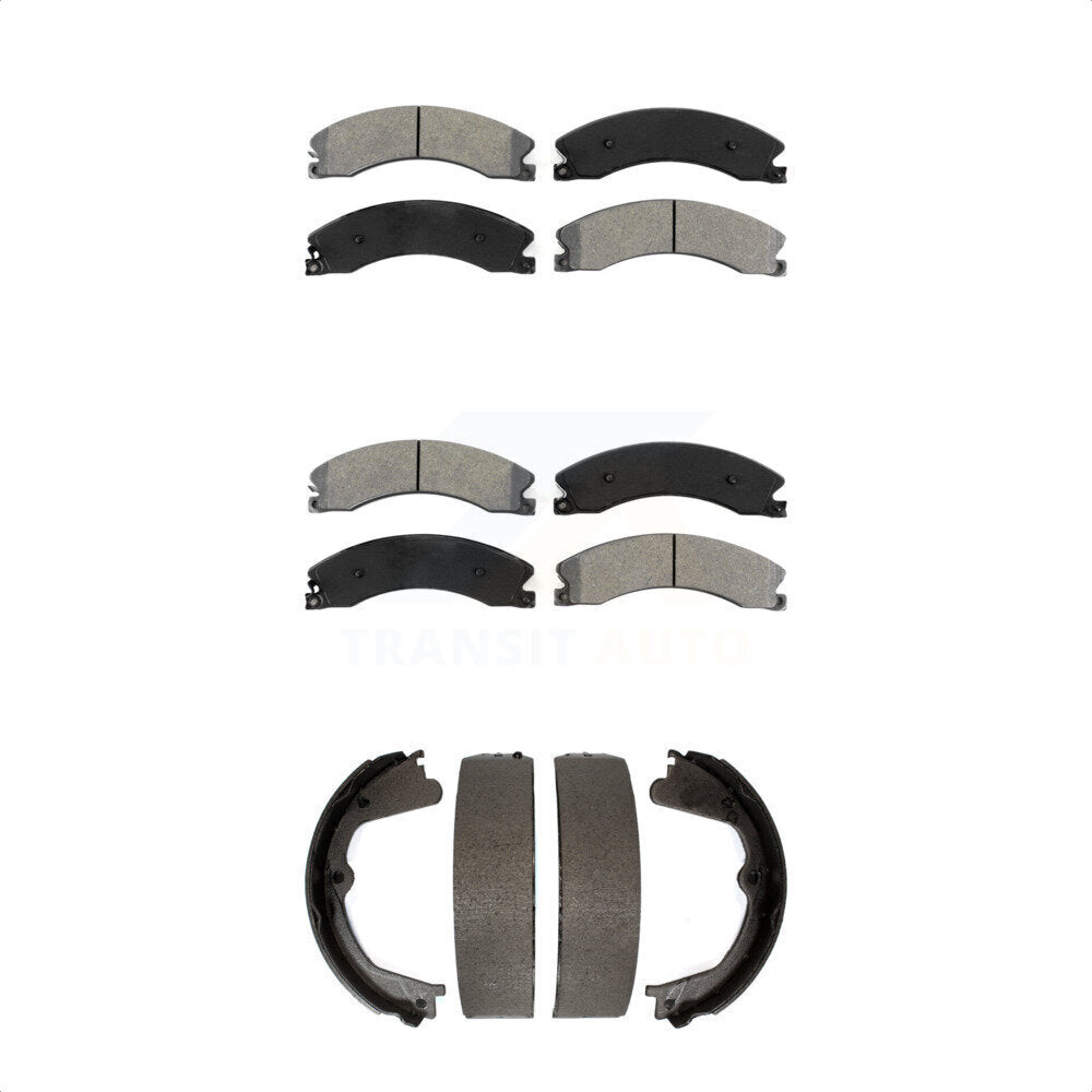 [Avant + Arrière] Kit de plaquette (semi-métallique) de frein pour Chevrolet Silverado 2500 HD GMC Sierra 3500 KSN-100744