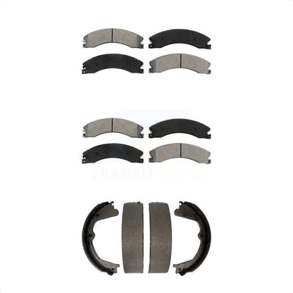 [Avant + Arrière] Kit de plaquette (semi-métallique) de frein pour Chevrolet Silverado 2500 HD GMC Sierra 3500 KSN-100744