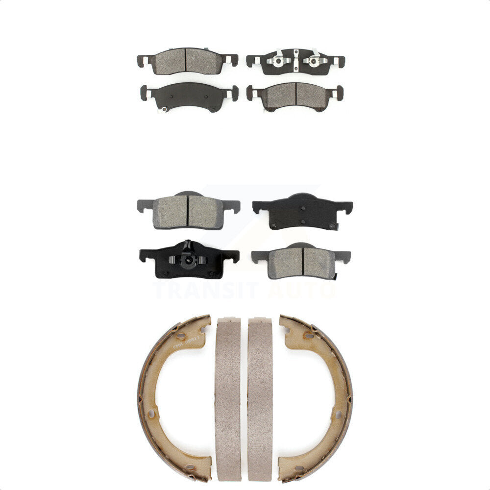 [Avant + Arrière] Kit de plaquette (semi-métallique) de frein pour 2003-2006 Ford Expedition Lincoln Navigator KSN-100747