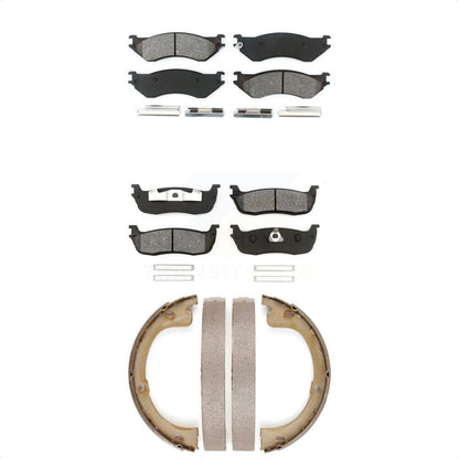 [Avant + Arrière] Kit de plaquette (semi-métallique) de frein pour 2002 Lincoln Navigator avec 230mm x 30mm taille Drum KSN-100751