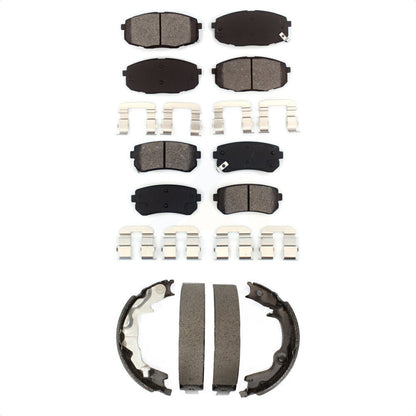 [Avant + Arrière] Kit de plaquette (semi-métallique) de frein pour 2010-2013 Kia Forte Koup KSN-100752