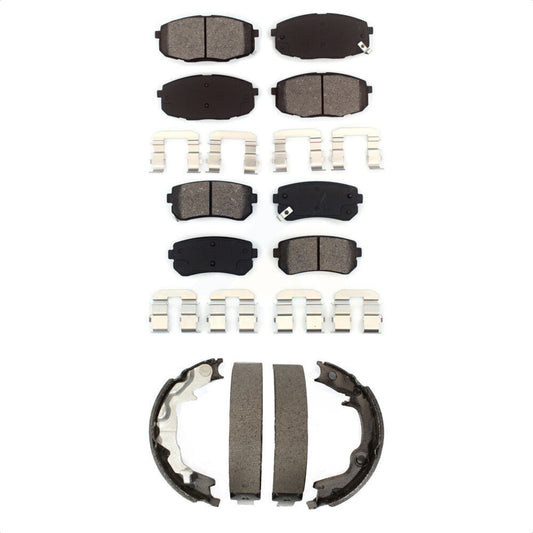 [Avant + Arrière] Kit de plaquette (semi-métallique) de frein pour 2010-2013 Kia Forte Koup KSN-100752