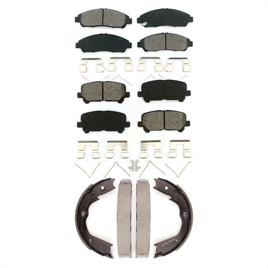 [Avant + Arrière] Kit de plaquette (semi-métallique) de frein pour Honda Pilot Acura MDX ZDX KSN-100766