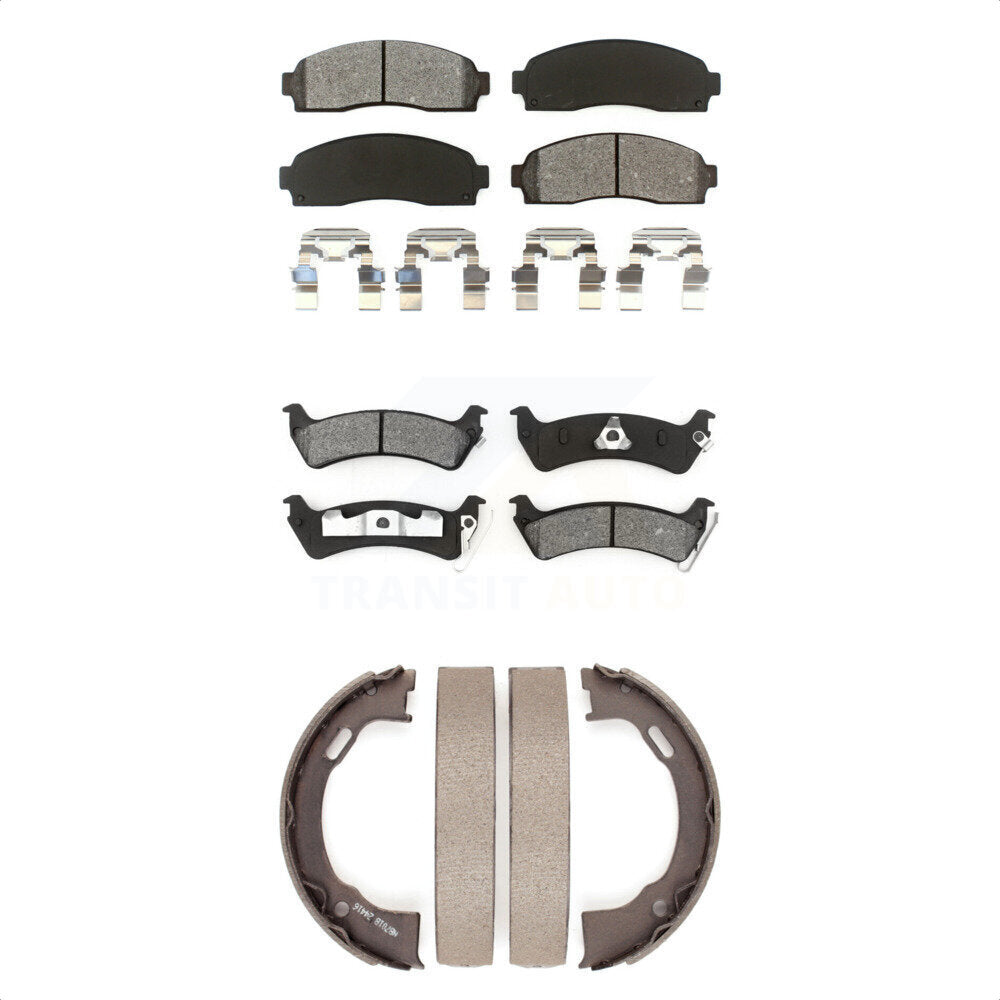 [Avant + Arrière] Kit de plaquette (semi-métallique) de frein pour Ford Explorer Sport Trac KSN-100767 par Transit Auto
