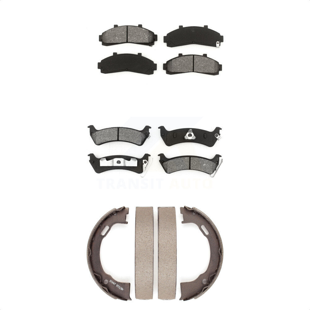 [Avant + Arrière] Kit de plaquette (semi-métallique) de frein pour 2001 Ford Explorer Limited Postal XLS Eddie Bauer XLT From 01 02 KSN-100769 par Transit Auto