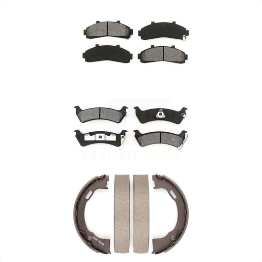 [Avant + Arrière] Kit de plaquette (semi-métallique) de frein pour 2001 Ford Explorer Limited Postal XLS Eddie Bauer XLT From 01 02 KSN-100769 par Transit Auto