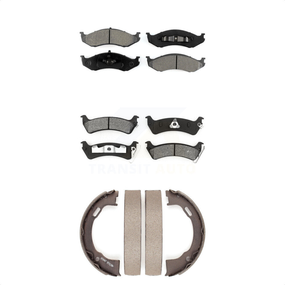 [Avant + Arrière] Kit de plaquette (semi-métallique) de frein pour Jeep Grand Cherokee KSN-100770 par Transit Auto