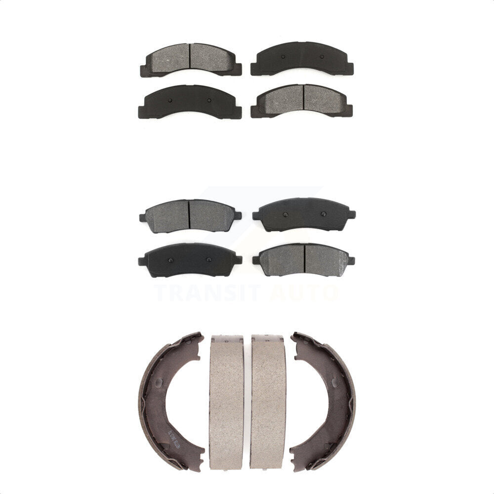 [Avant + Arrière] Kit de plaquette (semi-métallique) de frein pour Ford F-250 Super Duty F-350 Excursion KSN-100775