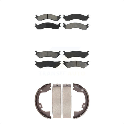 [Avant + Arrière] Kit de plaquette (semi-métallique) de frein pour Ford E-350 Super Duty E-250 Club Wagon KSN-100777