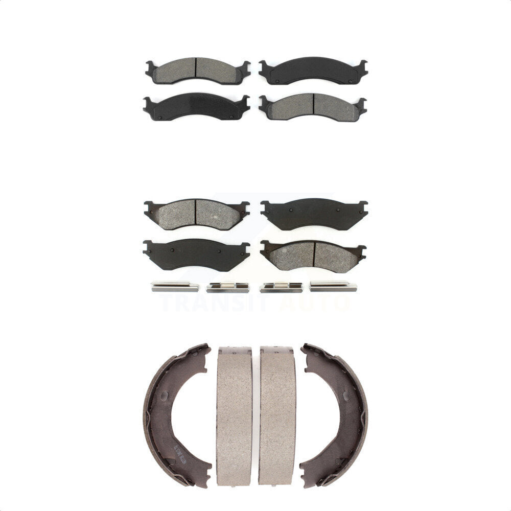 [Avant + Arrière] Kit de plaquette (semi-métallique) de frein pour 2001-2002 Dodge Ram 2500 3500 KSN-100778