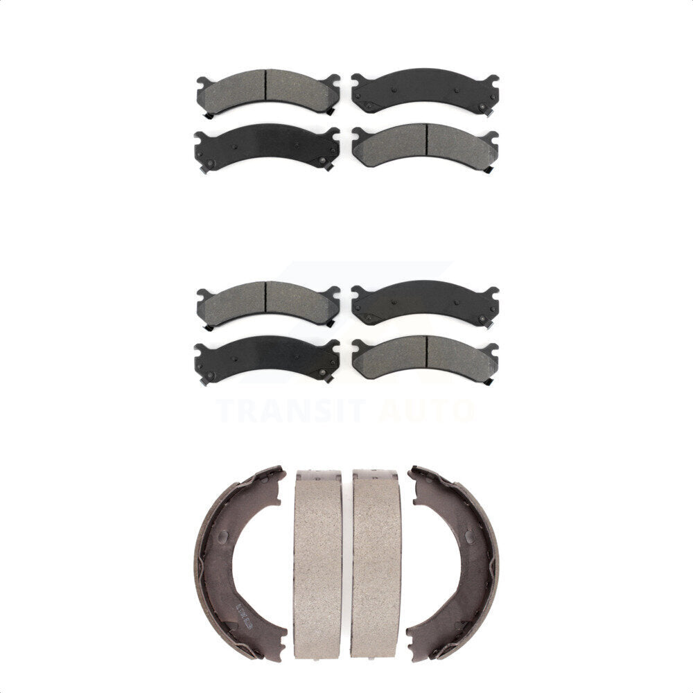 [Avant + Arrière] Kit de plaquette (semi-métallique) de frein pour Chevrolet Silverado 3500 HD GMC Sierra Classic KSN-100779