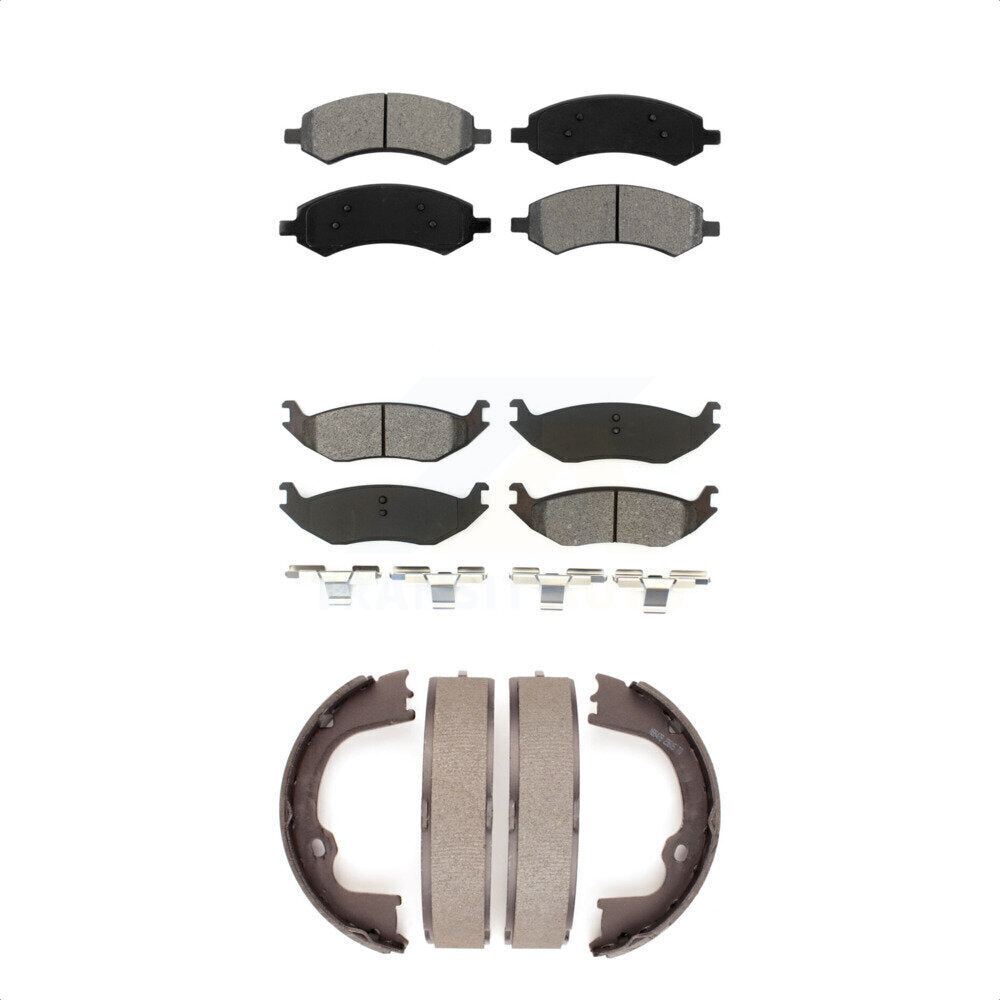 [Avant + Arrière] Kit de plaquette (semi-métallique) de frein pour Ram 1500 Dodge Classic Chrysler Aspen Durango KSN-100782