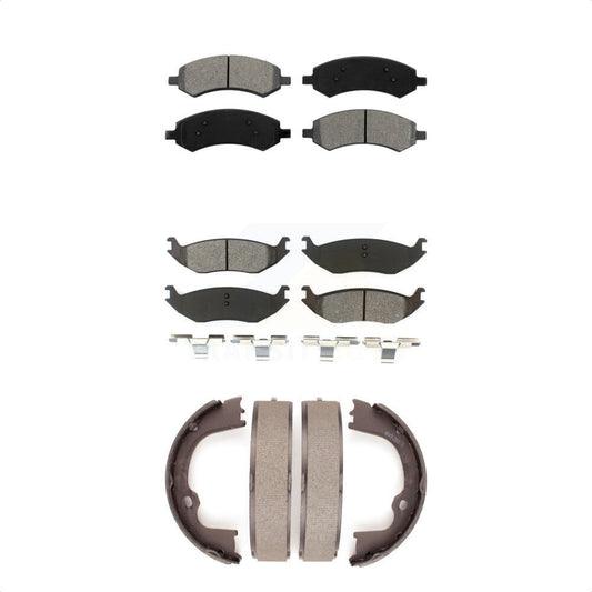 [Avant + Arrière] Kit de plaquette (semi-métallique) de frein pour Ram 1500 Dodge Classic Chrysler Aspen Durango KSN-100782