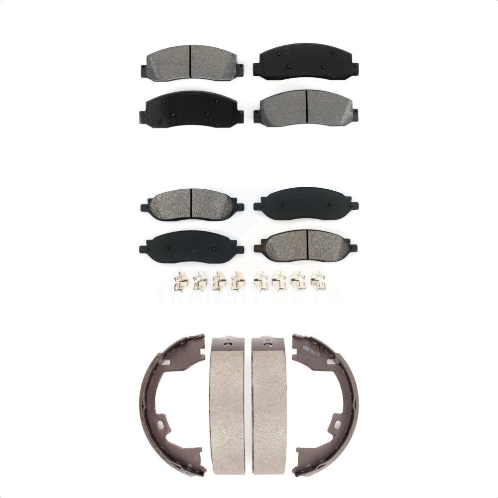 [Avant + Arrière] Kit de plaquette (semi-métallique) de frein pour 2005-2007 Ford F-250 Super Duty F-350 KSN-100783