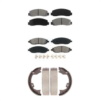 [Avant + Arrière] Kit de plaquette (semi-métallique) de frein pour 2005-2007 Ford F-250 Super Duty F-350 KSN-100783