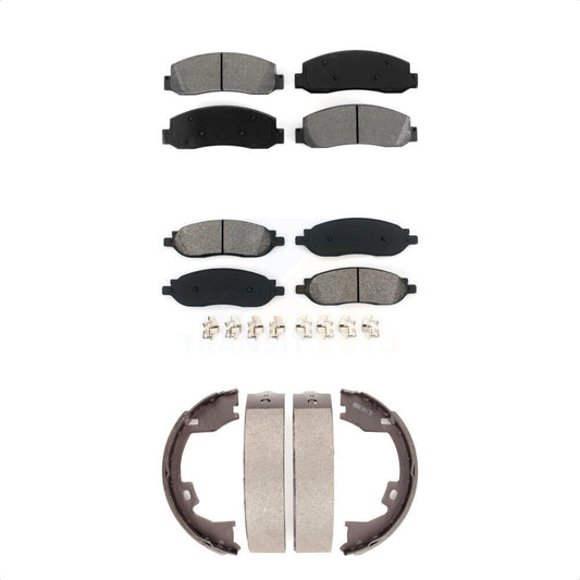 [Avant + Arrière] Kit de plaquette (semi-métallique) de frein pour 2005-2007 Ford F-250 Super Duty F-350 KSN-100783