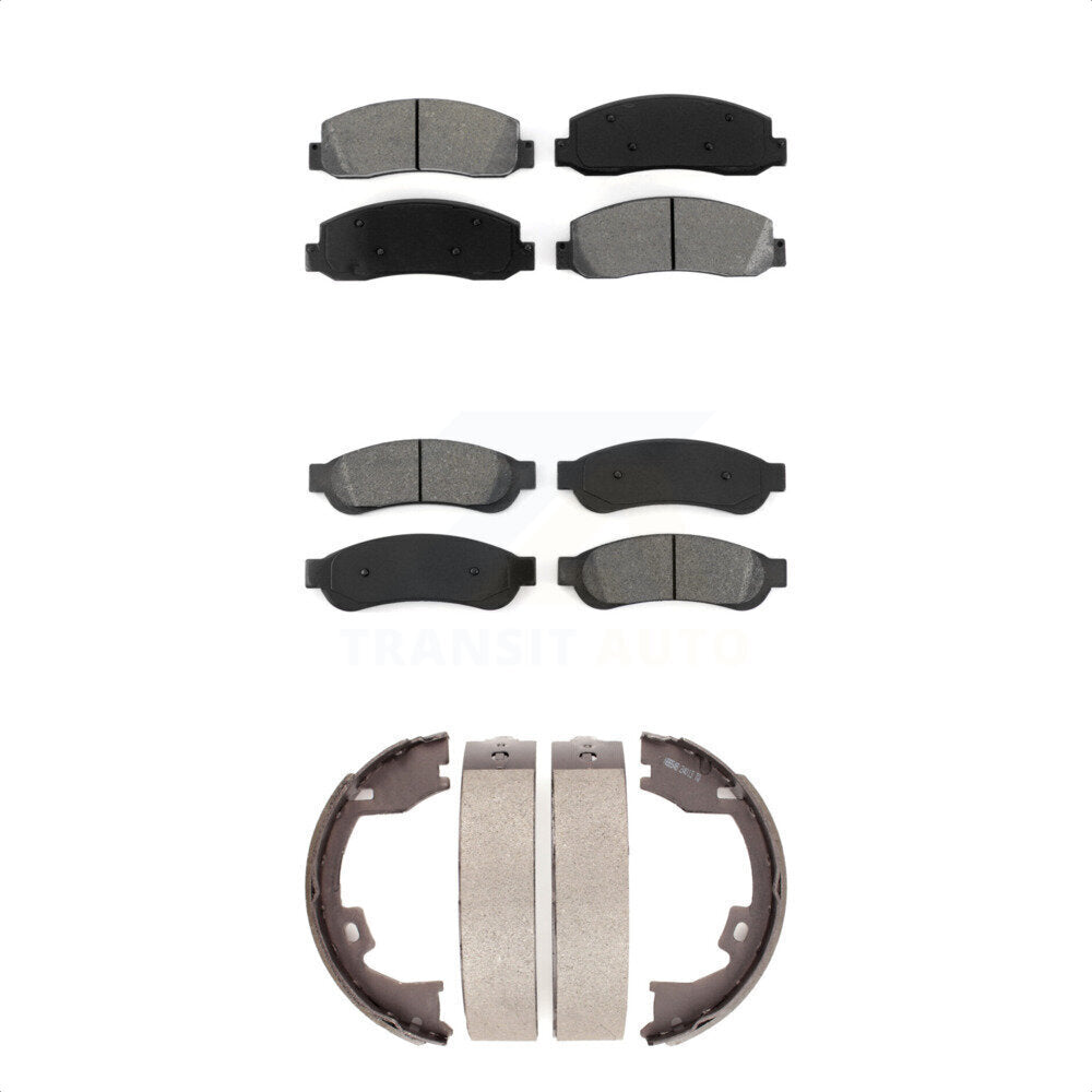 [Avant + Arrière] Kit de plaquette (semi-métallique) de frein pour Ford F-250 Super Duty F-350 F-450 KSN-100785