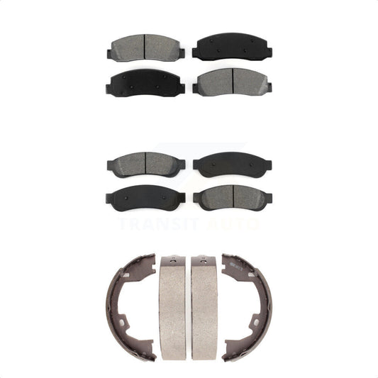 [Avant + Arrière] Kit de plaquette (semi-métallique) de frein pour Ford F-250 Super Duty F-350 F-450 KSN-100785