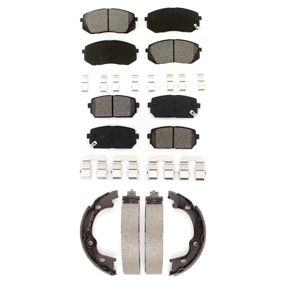 [Avant + Arrière] Kit de plaquette (semi-métallique) de frein pour 2007-2010 Kia Rondo KSN-100787 par Transit Auto