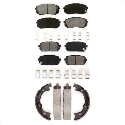 [Avant + Arrière] Kit de plaquette (semi-métallique) de frein pour 2007-2010 Kia Rondo KSN-100787 par Transit Auto