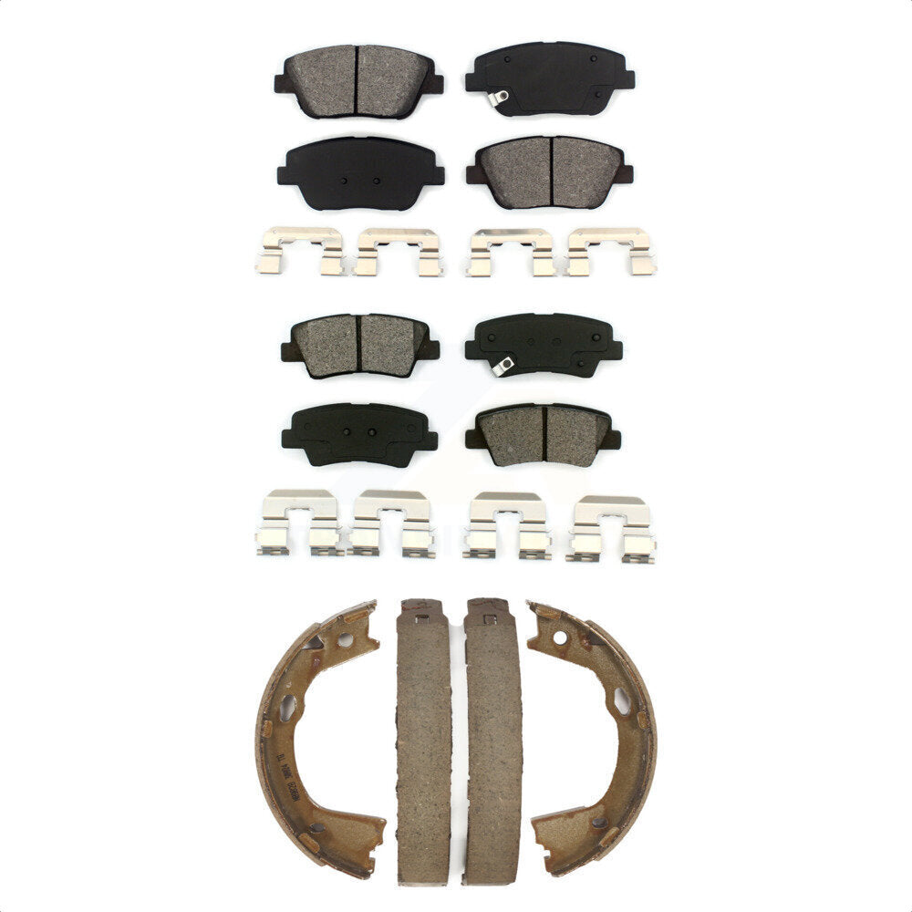 [Avant + Arrière] Kit de plaquette (semi-métallique) de frein pour Hyundai Sonata Kia Optima KSN-100792