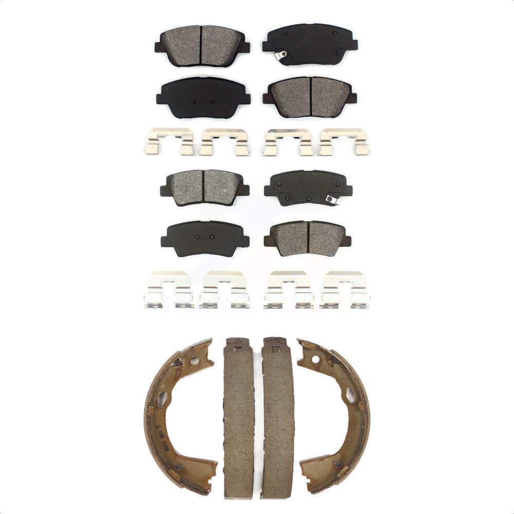 [Avant + Arrière] Kit de plaquette (semi-métallique) de frein pour Kia Optima avec Electric KSN-100795