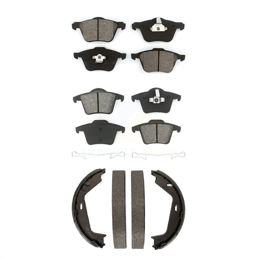 [Avant + Arrière] Kit de plaquette (semi-métallique) de frein pour 2003-2007 Volvo XC90 avec 316mm Diameter Rotor KSN-100796