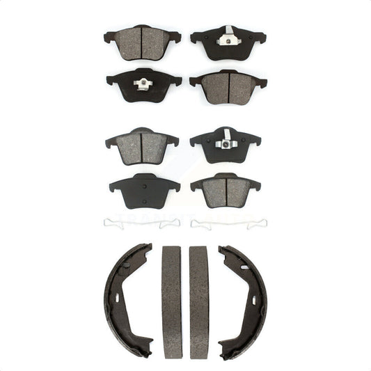 [Avant + Arrière] Kit de plaquette (semi-métallique) de frein pour 2003-2007 Volvo XC90 avec 316mm Diameter Rotor KSN-100796