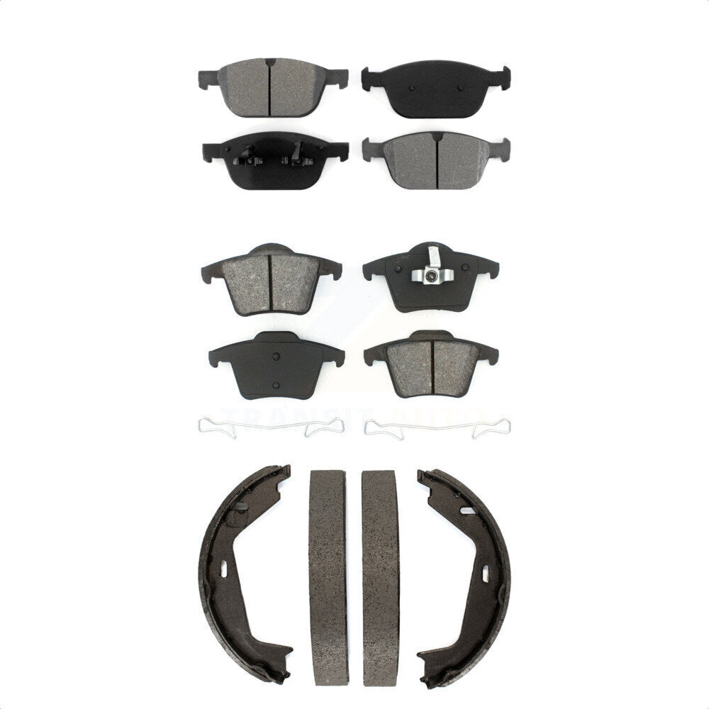 [Avant + Arrière] Kit de plaquette (semi-métallique) de frein pour 2003-2007 Volvo XC90 avec 328mm Diameter Rotor KSN-100797