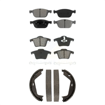 [Avant + Arrière] Kit de plaquette (semi-métallique) de frein pour 2003-2007 Volvo XC90 avec 328mm Diameter Rotor KSN-100797