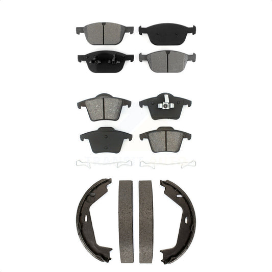 [Avant + Arrière] Kit de plaquette (semi-métallique) de frein pour 2003-2007 Volvo XC90 avec 328mm Diameter Rotor KSN-100797