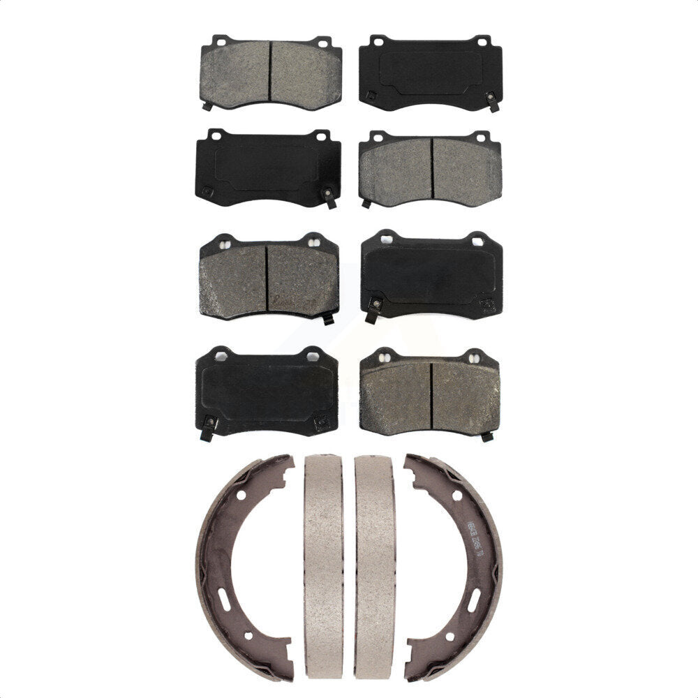 [Avant + Arrière] Kit de plaquette (semi-métallique) de frein pour 2006-2010 Jeep Grand Cherokee SRT8 KSN-100803