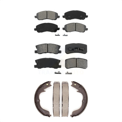 [Avant + Arrière] Kit de plaquette (semi-métallique) de frein pour 2008-2012 Mitsubishi Outlander avec 7 Passenger Seating KSN-100804