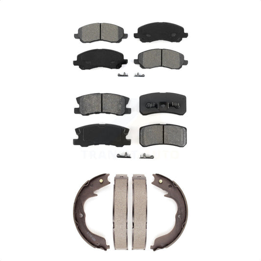 [Avant + Arrière] Kit de plaquette (semi-métallique) de frein pour 2008-2012 Mitsubishi Outlander avec 7 Passenger Seating KSN-100804