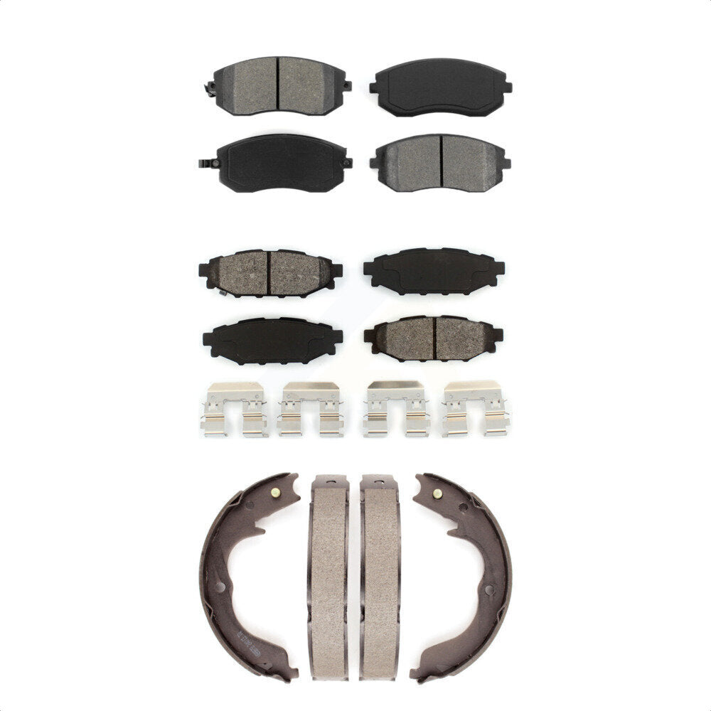 [Avant + Arrière] Kit de plaquette (semi-métallique) de frein pour Subaru Outback Forester Impreza Legacy KSN-100806