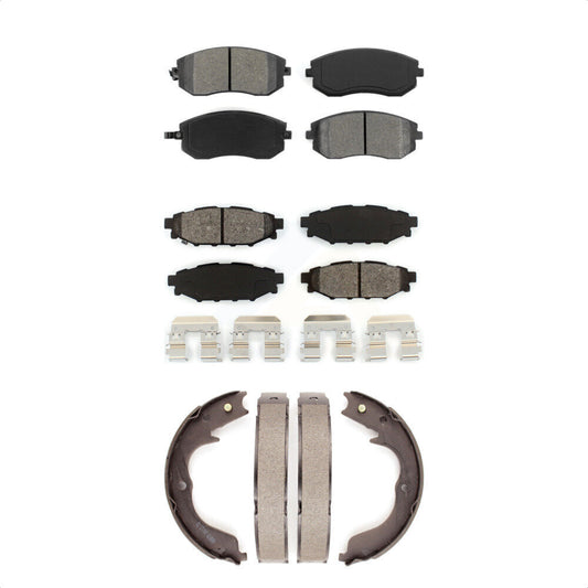 [Avant + Arrière] Kit de plaquette (semi-métallique) de frein pour Subaru Outback Forester Impreza Legacy KSN-100806