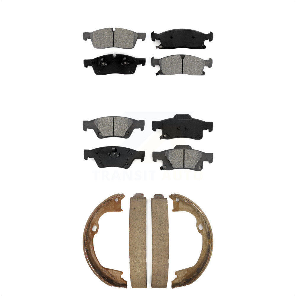 [Avant + Arrière] Kit de plaquette (semi-métallique) de frein pour Jeep Grand Cherokee Dodge Durango WK KSN-100811